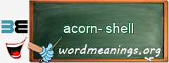 WordMeaning blackboard for acorn-shell
